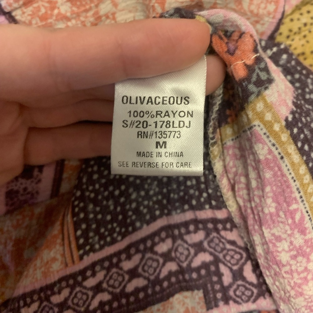 Olivaceous Patchwork Print Dress - image 6